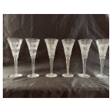 Vintage crystal toasting flutes