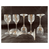 Vintage crystal cordials
