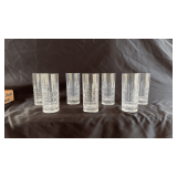 Vintage crystal highball glasses