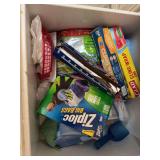 Ziploc and trash bags