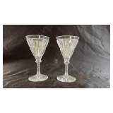 Vintage crystal stemware
