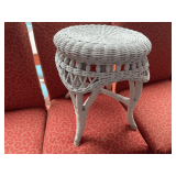 Vintage wicker stool