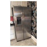 stainless steel GE side-by-side refrigerator