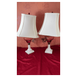 Vintage parlor lamps