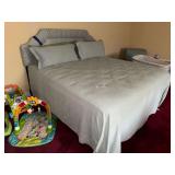 Bedframe with bedding