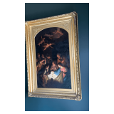 Framed oil painting