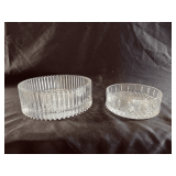 Vintage crystal dishes