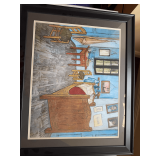 Vintage framed print