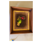 Vintage framed oil painting