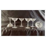 Vintage crystal stemware