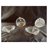Vintage crystal ashtrays