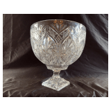 Vintage crystal footed bowl