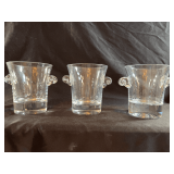 Crystal ice buckets