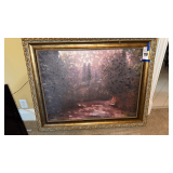 Vintage framed painting