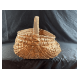Antique woven egg basket