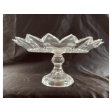 Vintage crystal compote