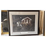 Vintage framed print
