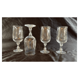Vintage crystal stemware