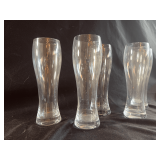 Vintage crystal beer glasses