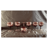Vintage Bohemian goblets