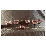 Vintage Bohemian goblets