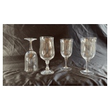 Vintage crystal stemware