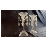 Crystal candle holders