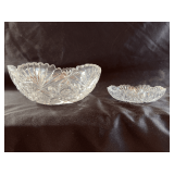 Antique crystal dishes