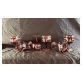 Vintage Bohemian goblets