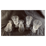 Vintage crystal glasses