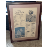 Vintage framed print