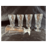 Vintage parfait stemware