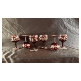 Vintage bohemian stemware