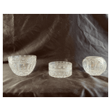 Vintage cut crystal bowls