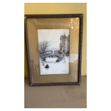 Vintage frame etching