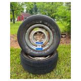 Set of Two Goodyear Eagle GT+4 Tires on Wheels P235/60HR14
