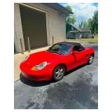 1997 RED PORSCHE BOXSTER