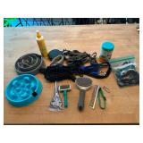 Dog Grooming, Feeding, and Walking Accessory Bundle