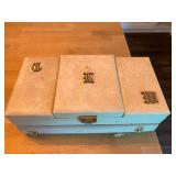 Jewelry Box with Assorted Costume Jewelry and Accessories