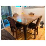 Square Dining Table with Four Counter-Height Chairs