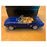 Blue Ford Mustang Convertible Diecast Model Car