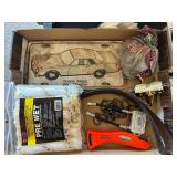 Salvage Lot: Pre Wet Paint Roller, Utility Knife, Front License Plate, and more!