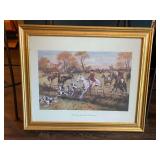 Framed Print Full Cry Through the Homestead Fox Hunting Scene