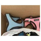 Assorted Dog Harnesses. Collars, and Leashes