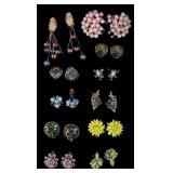 Coro Opal, Weiss, more Vintage Earrings