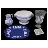 Vintage Wedgwood Jasperware Grouping (4) + Bowl