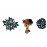 Eugene, Austrian & one other Rhinestone Brooch