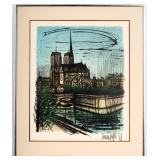 "Notre Dame de Paris" Bernard Buffet Lithograph