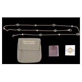 Judith Ripka Gold Tone Sterling Long Necklace