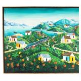 Janet Sanon Haitian Village Scene